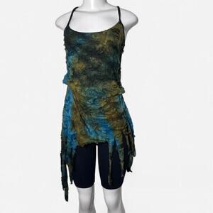 Fairy top vintage 90s mermaid goblin core fairy grunge forest boho 1990s small